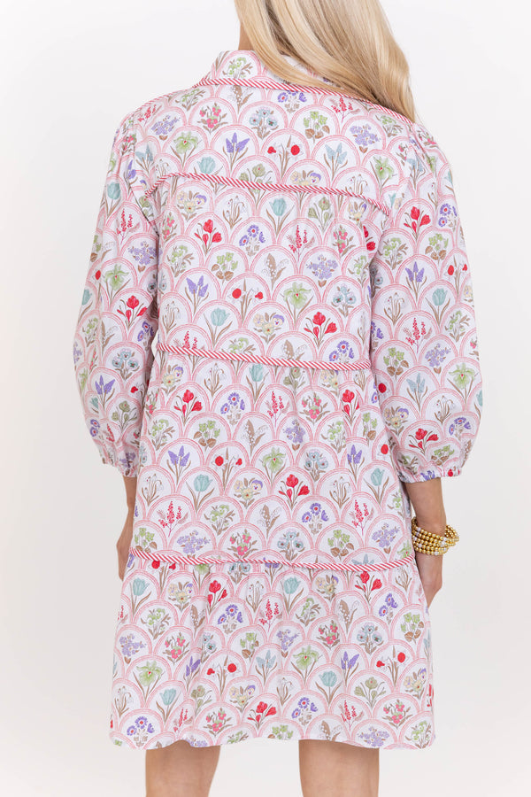 On Your Way Red Medallion Dress