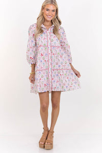 On Your Way Red Medallion Dress