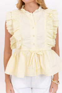 In Clear View Yellow Blouse