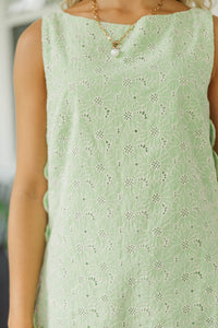 No Agenda Chartreuse Embroidered Set