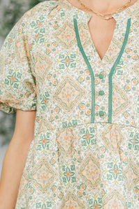 NURSING COLLECTION: The Traveler Peach Medallion Dress