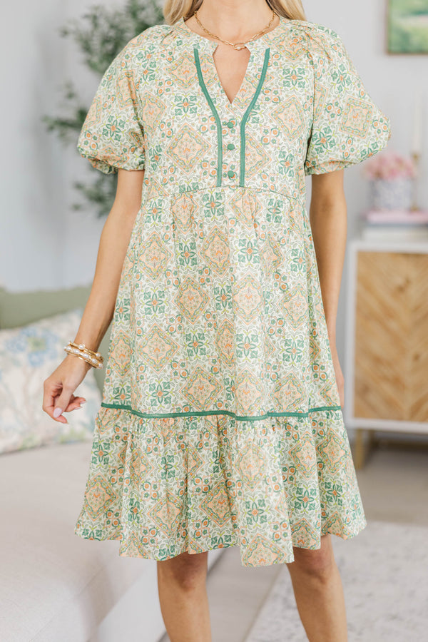 NURSING COLLECTION: The Traveler Peach Medallion Dress