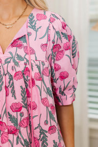 NURSING COLLECTION: By The Hour Pink Floral Blouse
