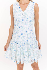 At The Heart Of It All Blue Lace Dress