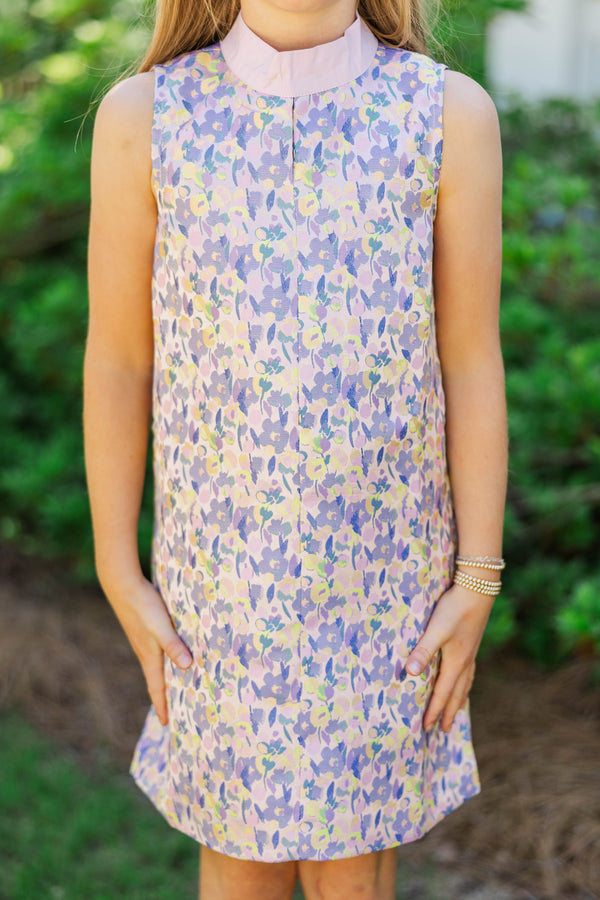 Girls: The Sweet Mood Lavender Keyhole Dress