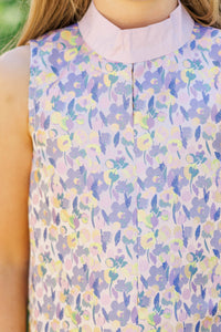 Girls: The Sweet Mood Lavender Keyhole Dress