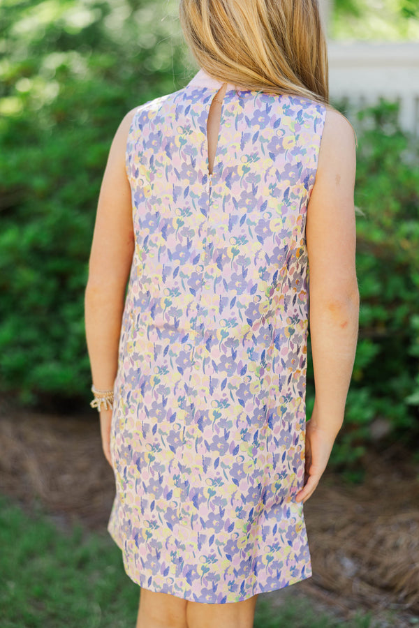 Girls: The Sweet Mood Lavender Keyhole Dress