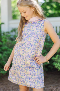 Girls: The Sweet Mood Lavender Keyhole Dress