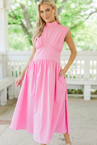 By The Way Pink Midi Dress