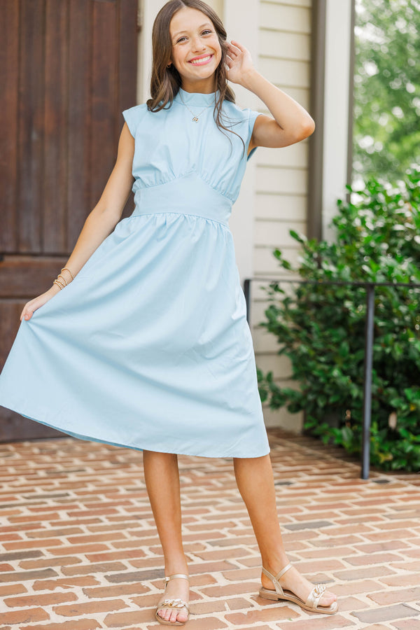 Girls: By The Way Light Blue Midi Dress