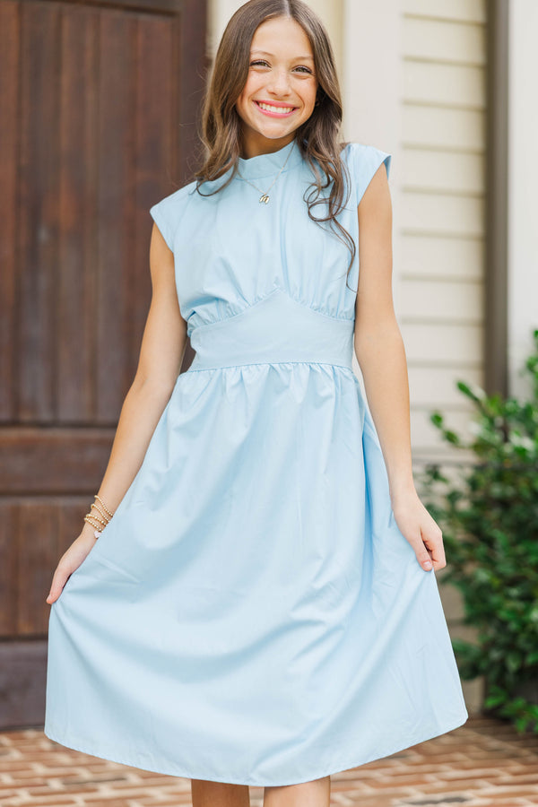 Girls: By The Way Light Blue Midi Dress