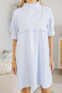 NURSING COLLECTION: Sweetly Said Blue Striped Dress