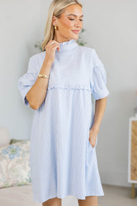 NURSING COLLECTION: Sweetly Said Blue Striped Dress