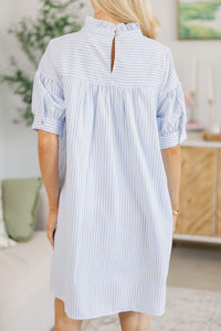 NURSING COLLECTION: Sweetly Said Blue Striped Dress
