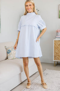 NURSING COLLECTION: Sweetly Said Blue Striped Dress