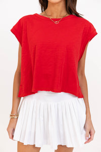 Easy Go-To Red Tee
