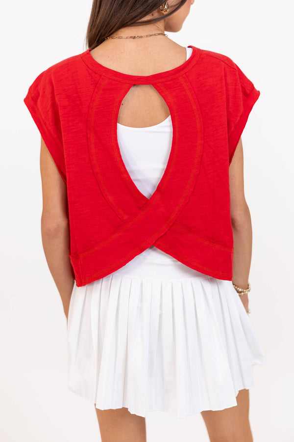 Easy Go-To Red Tee