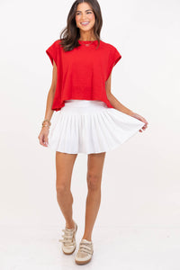 Easy Go-To Red Tee