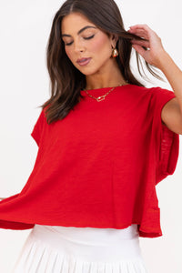 Easy Go-To Red Tee