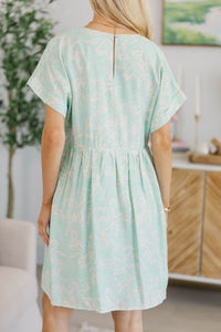 NURSING COLLECTION: Full Of Joy Mint Floral Dress