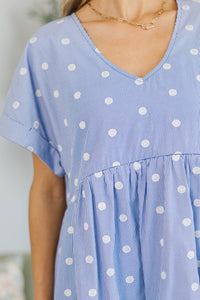 NURSING COLLECTION: Full Of Joy Dress Navy Striped Cotton Dress