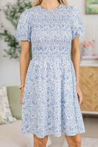 NURSING COLLECTION: All Good Here Blue Floral Dress