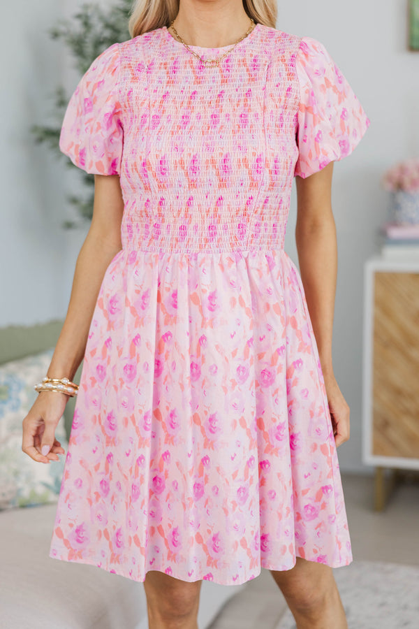 NURSING COLLECTION: All Good Here Pink Watercolor Dress