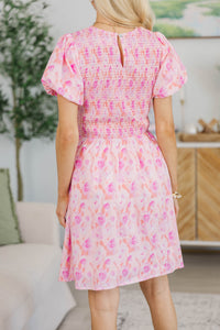 NURSING COLLECTION: All Good Here Pink Watercolor Dress