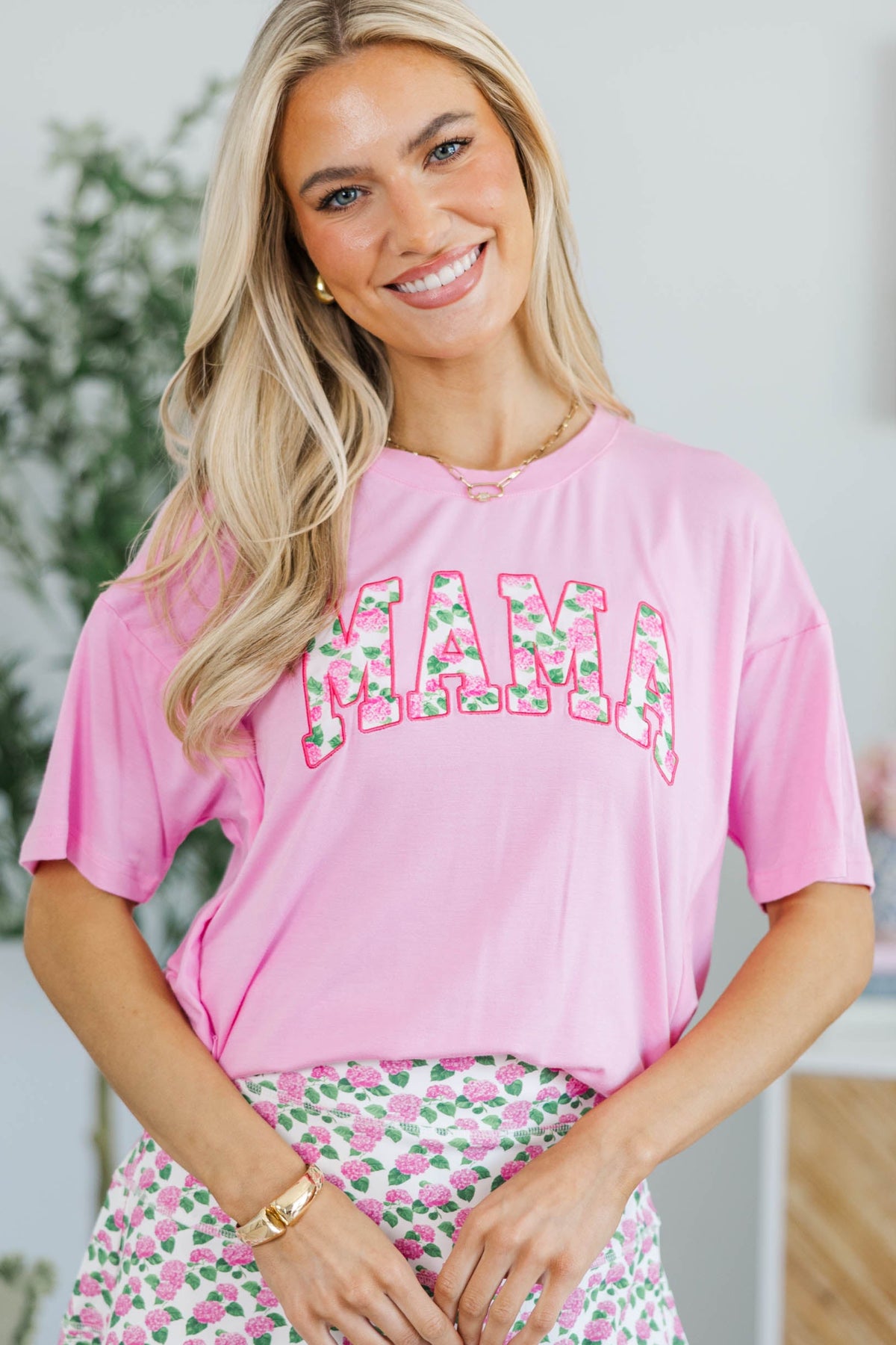 NURSING COLLECTION: Mama Pink Hydrangea Top – Shop the Mint