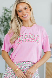 NURSING COLLECTION: Mama Pink Hydrangea Top