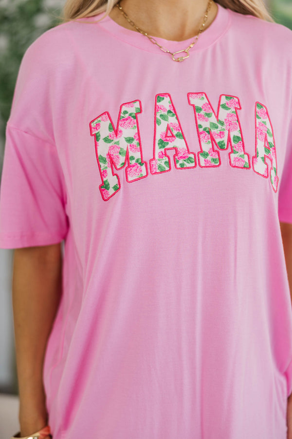 NURSING COLLECTION: Mama Pink Hydrangea Top