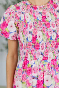 NURSING COLLECTION: Make The Right Choice Pink Floral Maxi Dress