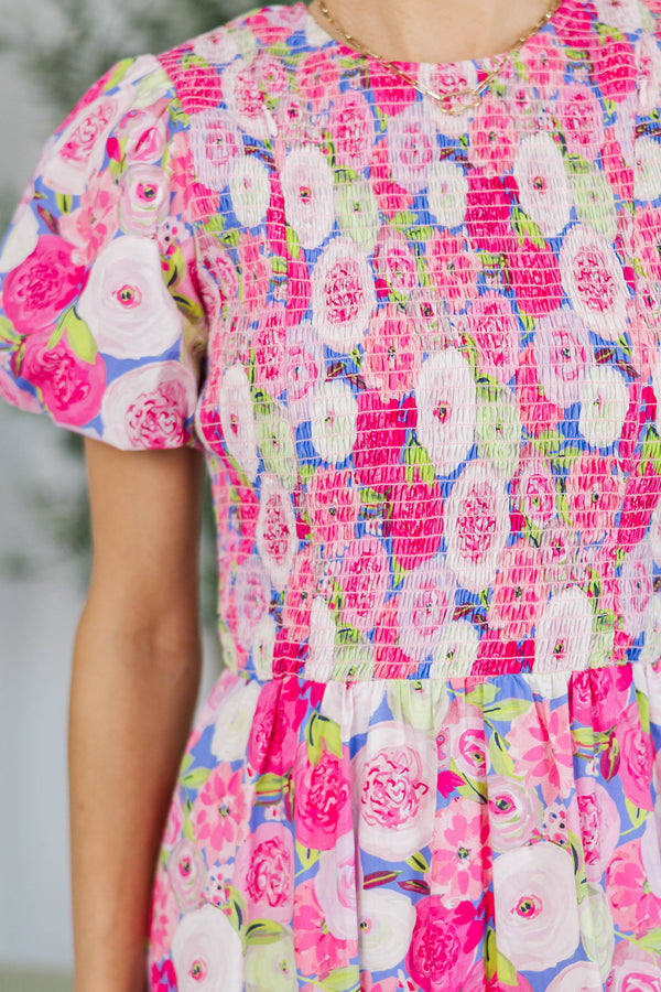 NURSING COLLECTION: Make The Right Choice Pink Floral Maxi Dress