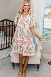 NURSING COLLECTION: For A While Pink Floral Dress