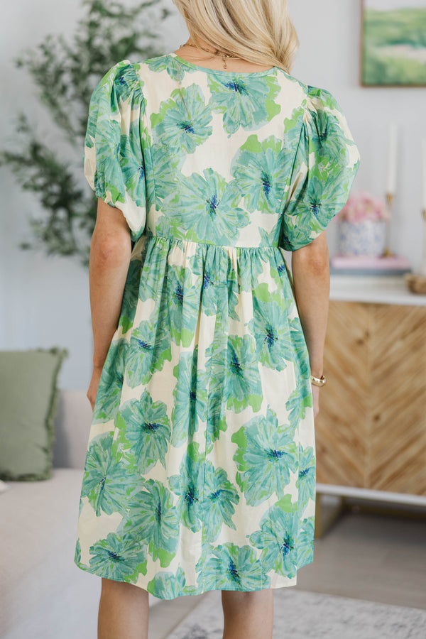 NURSING COLLECTION: That’s My Style Green Floral Dress