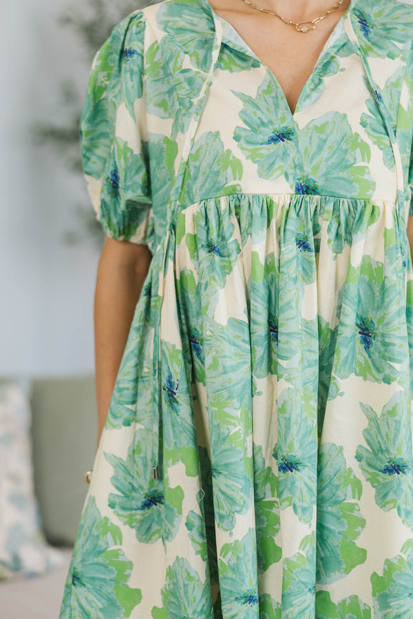 NURSING COLLECTION: That’s My Style Green Floral Dress