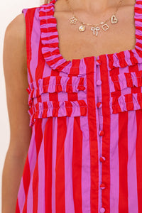 Just About Perfect Pink Striped Dress