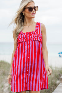 Just About Perfect Pink Striped Dress