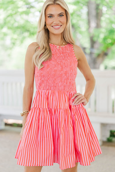 All The Right Moves Orange Striped Dress – Shop the Mint All The Right Moves Orange Striped Dress – Shop the Mint