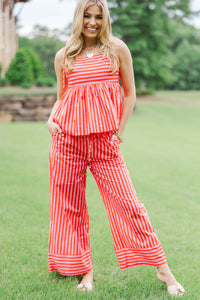 Just A Little Extra Orange Striped Pants