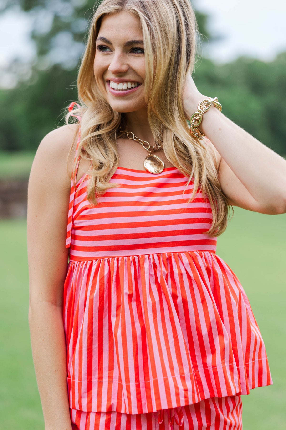 The Good Part Orange Striped Tank – Shop the Mint