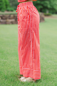 Just A Little Extra Orange Striped Pants