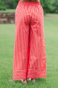 Just A Little Extra Orange Striped Pants