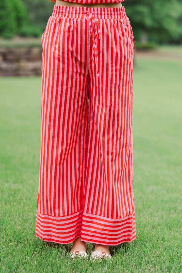 Just A Little Extra Orange Striped Pants