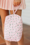 Girls: Freshen Up Pink Gingham Makeup Bag