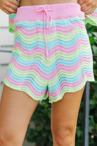 You’re A Gem Multicolor Colorblock Wavy Knit Set