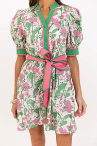 Count Me In Pink Floral Dress