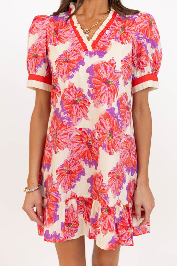 Keep Dreaming Pink Floral Dress