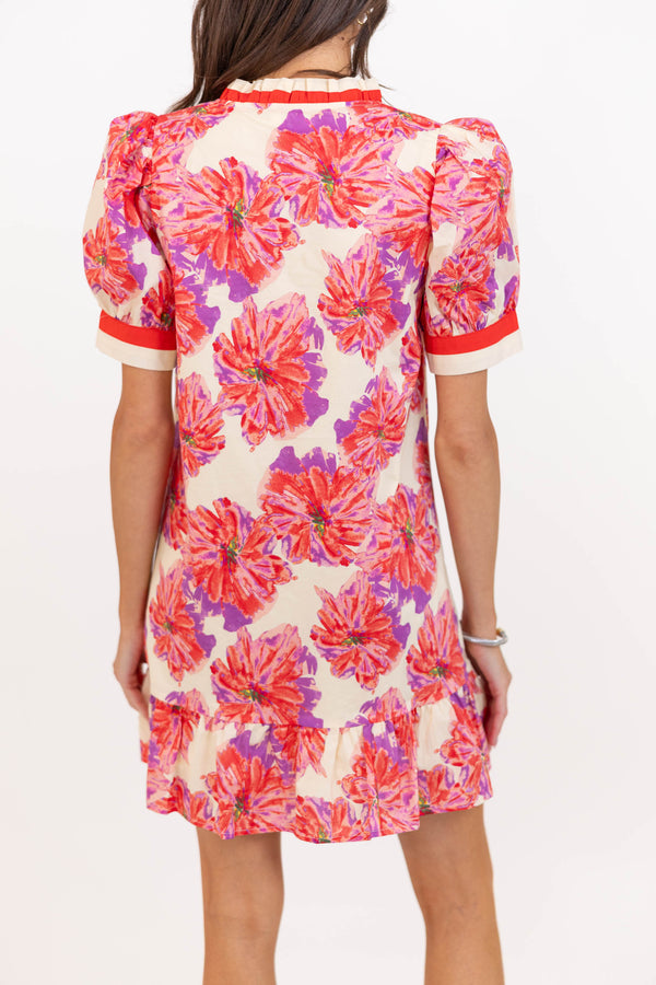 Keep Dreaming Pink Floral Dress