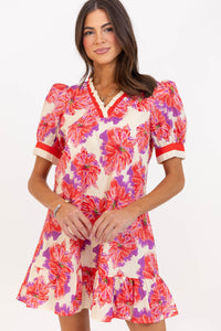 Keep Dreaming Pink Floral Dress